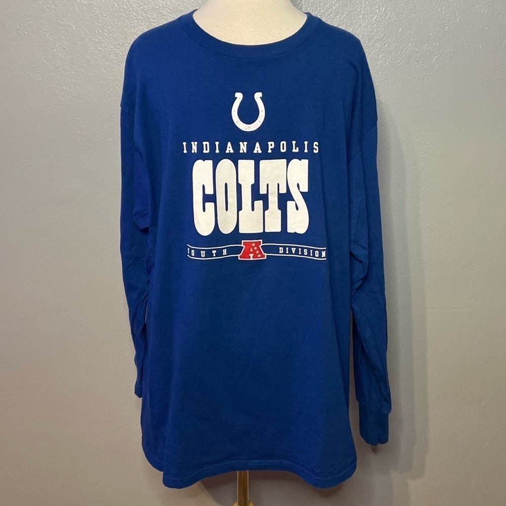 Colts Long Sleeve Tee Shirt Indianapolis NFL Unisex L